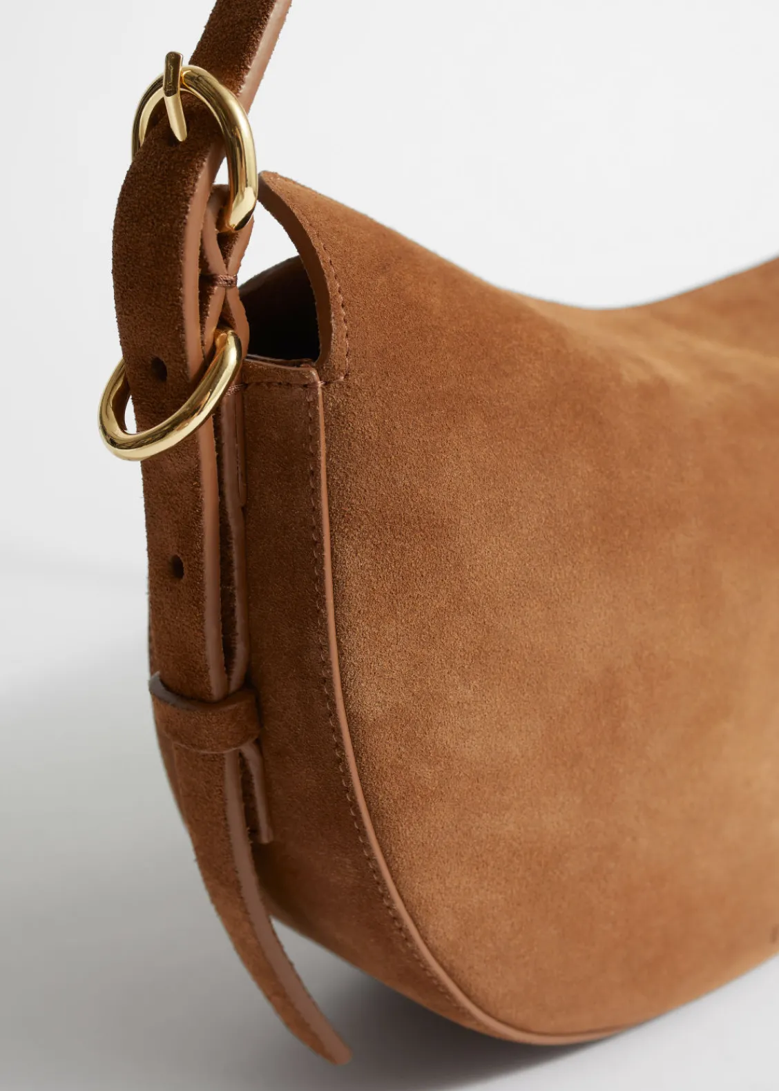 Store & Other Stories Sac Porté épaule En Daim Marron