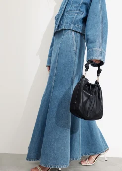 Store & Other Stories Sac Seau En Cuir à Nœuds