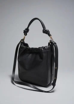 Store & Other Stories Sac Seau En Cuir à Nœuds