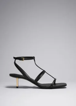 Outlet & Other Stories Sandales à Talons En Cuir