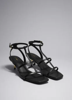 Outlet & Other Stories Sandales à Talons En Cuir