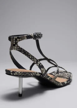 Outlet & Other Stories Sandales à Talons En Cuir