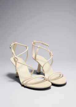 New & Other Stories Sandales à Talons Et à Nœuds