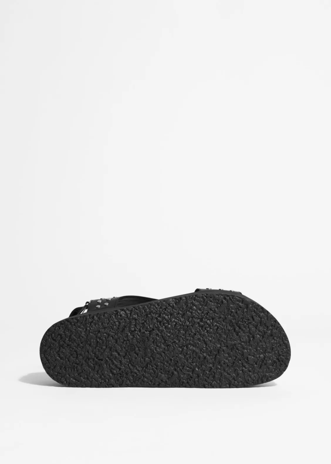 Clearance & Other Stories Sandales Cloutées En Cuir Noir