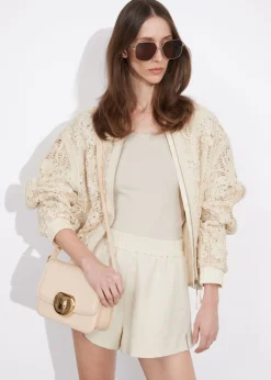 Best & Other Stories Short à Finition Jacquard Beige