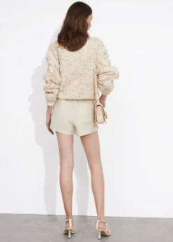 Best & Other Stories Short à Finition Jacquard Beige