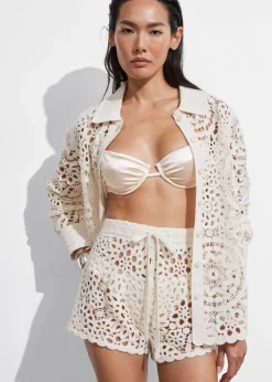 Cheap & Other Stories Short Crocheté Couleur crème