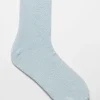 Cheap & Other Stories Socquettes Pailletées Argent Bleu clair