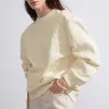 Sale & Other Stories Sweat Fleuri En Jacquard Blanc