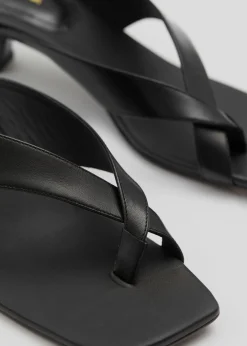 Shop & Other Stories Tongs En Cuir Noir