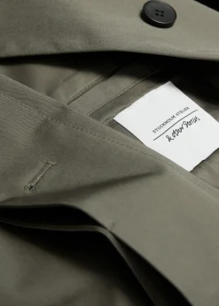 Sale & Other Stories Trench-coat à Boutonnage Simple Kaki