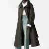 Shop & Other Stories Trench-coat à Col Montant Vert