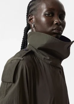 Shop & Other Stories Trench-coat à Col Montant Vert