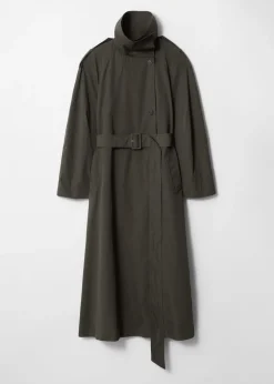 Shop & Other Stories Trench-coat à Col Montant Vert