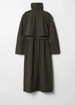 Shop & Other Stories Trench-coat à Col Montant Vert