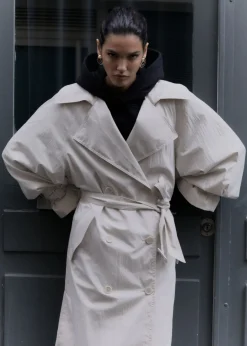 Outlet & Other Stories Trench-coat à Effet Froissé