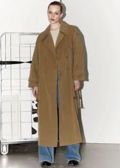 Best Sale & Other Stories Trench-coat à Poches à Rabat Beige foncé