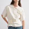 New & Other Stories T-shirt à Motifs Floraux Appliqués