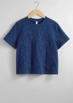 Shop & Other Stories T-shirt à Motifs Floraux Appliqués