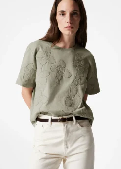 Shop & Other Stories T-shirt à Motifs Floraux Appliqués