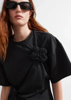 New & Other Stories T-shirt à Motifs Floraux Appliqués