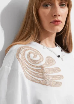 Discount & Other Stories T-shirt Brodé Blanc