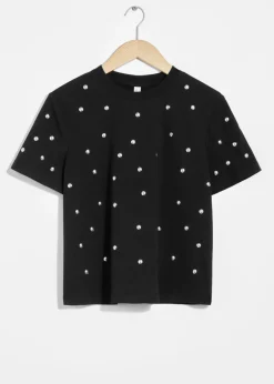 Store & Other Stories T-shirt Clouté Noir