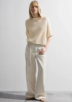 Flash Sale & Other Stories T-shirt En Maille Côtelée Transparente