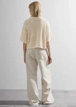 Flash Sale & Other Stories T-shirt En Maille Côtelée Transparente