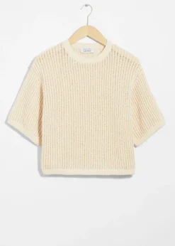 Flash Sale & Other Stories T-shirt En Maille Côtelée Transparente