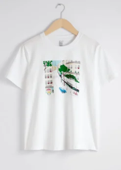 Outlet & Other Stories T-shirt Imprimé Imprimé Paris