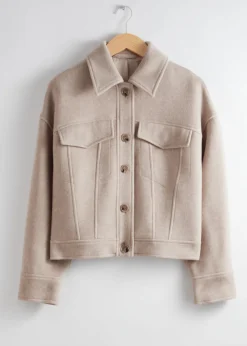 Clearance & Other Stories Veste à Col En Laine Mélangée