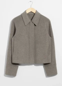 Sale & Other Stories Veste à Col En Laine Mélangée