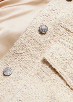 New & Other Stories Veste à Cordon De Serrage En Tweed Beige