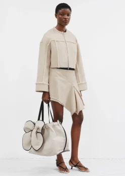 Flash Sale & Other Stories Veste à Franges En Lin Mélangé Beige