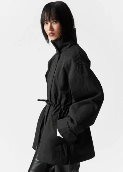 Fashion & Other Stories Veste Avec Cordon De Serrage à La Taille Noir