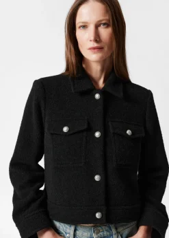 Hot & Other Stories Veste Bouclée Boutonnée Noir