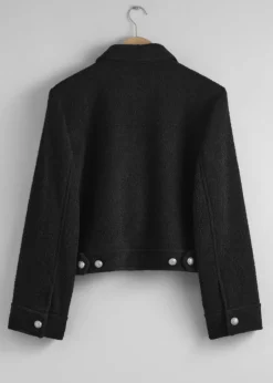 Hot & Other Stories Veste Bouclée Boutonnée Noir