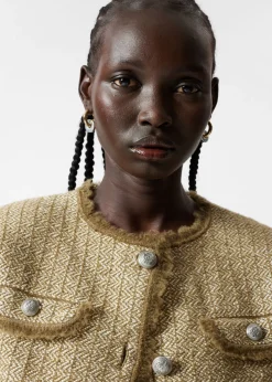 Hot & Other Stories Veste Boutonnée En Tweed Tweed beige