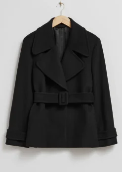 Best & Other Stories Veste Ceinturée En Laine