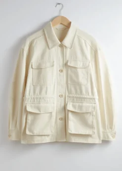 Cheap & Other Stories Veste De Style Utilitaire Couleur crème
