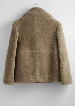Best Sale & Other Stories Veste En Fourrure Synthétique Taupe
