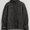 Cheap & Other Stories Veste En Laine Rayures noires