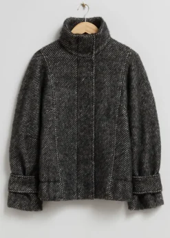 Cheap & Other Stories Veste En Laine Rayures noires