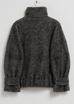Cheap & Other Stories Veste En Laine Rayures noires