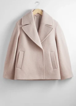 Best Sale & Other Stories Veste En Laine à Double Boutonnage Beige clair