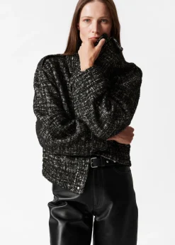 Store & Other Stories Veste En Tweed Tweed noir