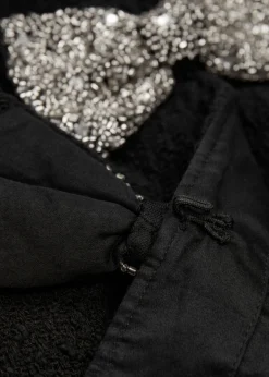 Hot & Other Stories Veste En Tweed à Nœuds étincelants Noir