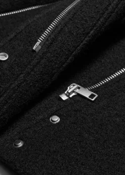Clearance & Other Stories Veste Motard En Laine Noir
