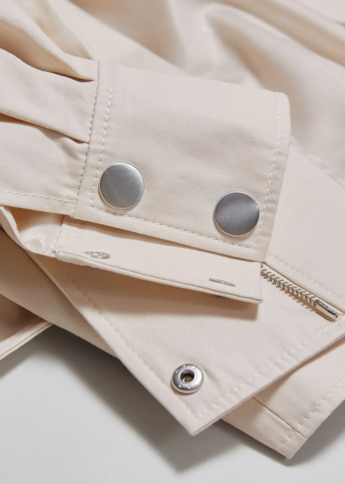 New & Other Stories Veste Oversize Ceinturée Beige